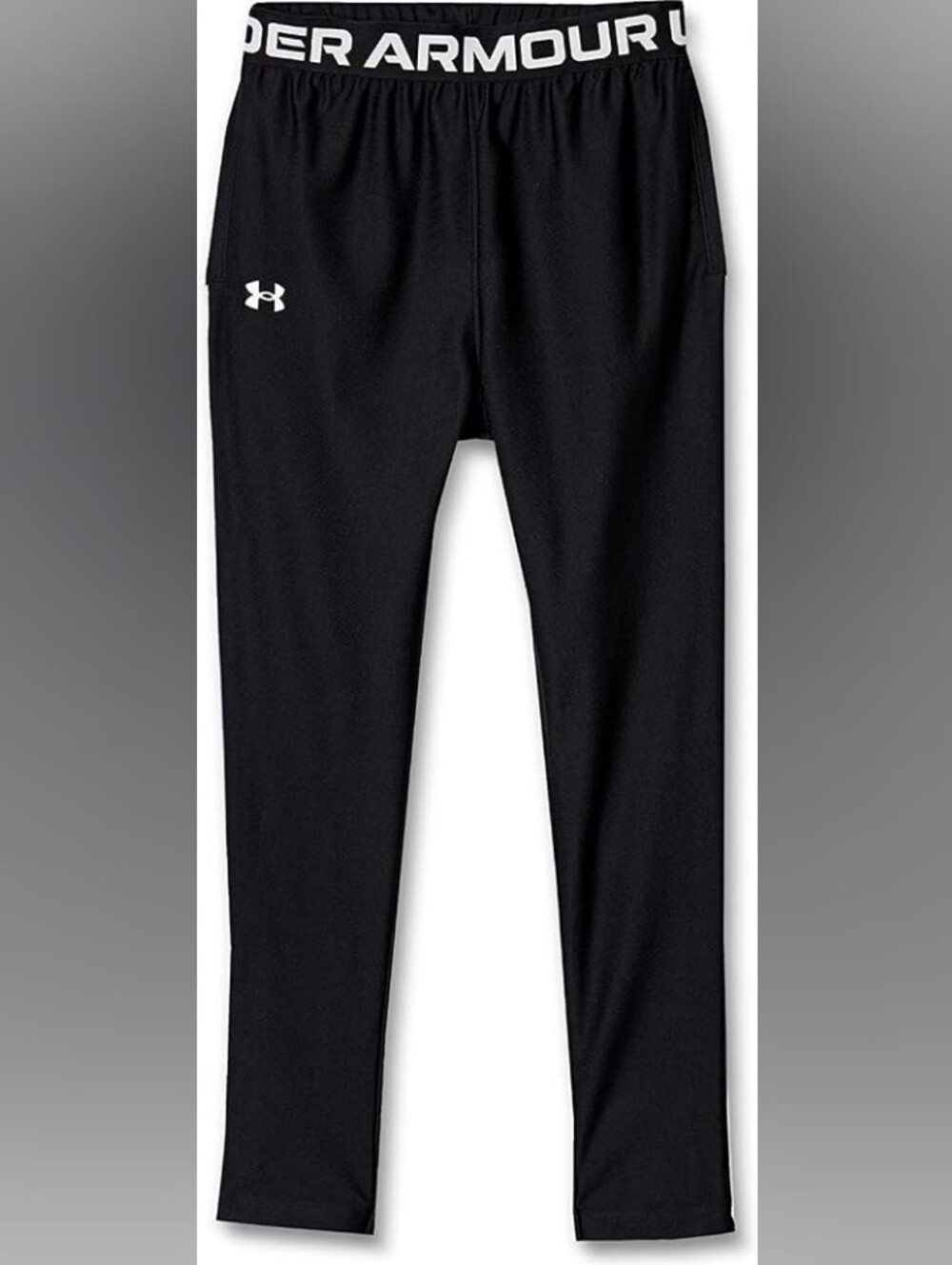 Under Armour Girls' Training Shorts, UA Play Up Pants, Black / White, Ymedium